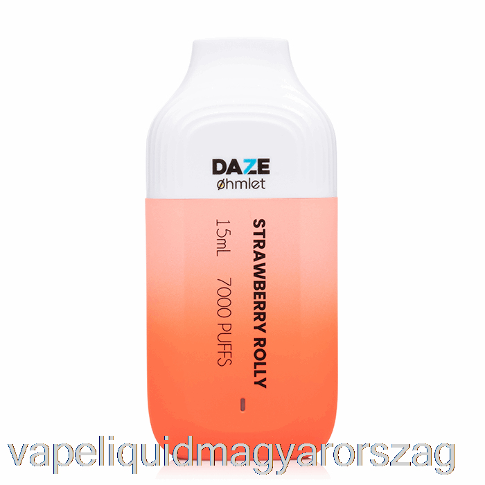 7 Daze Ohmlet 7000 0% Nulla Nikotin Eldobható Eper Rolly Vape E Cigi
